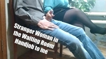 Fremde Frau im Wartezimmer Handjob für mich
