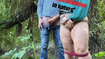 Gemeinsame Masturbation in der Natur