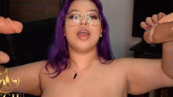 große cum shots über mein gesicht