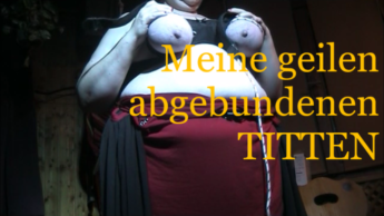 Meine geil abgebundenen Titten