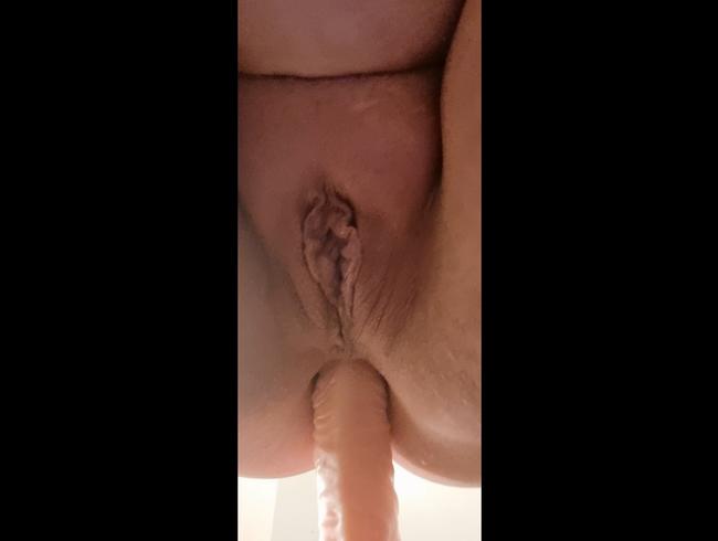 Anal Dildo Fick mit möpse und Gesicht