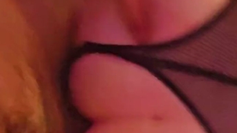 BBW Schwarze Haare Netzbody Tattoo Arschfick